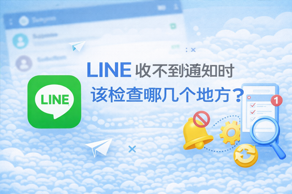 LINE 收不到通知時該檢查哪幾個地方？