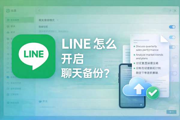 LINE 怎麼開啟聊天備份？